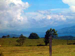 A lake view from the Sabalito or southeastern side of Tierras Morenas.